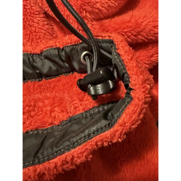 North Face Size XS Women's Red Fleece Zip up Front & Pockets - Picture 6 of 7